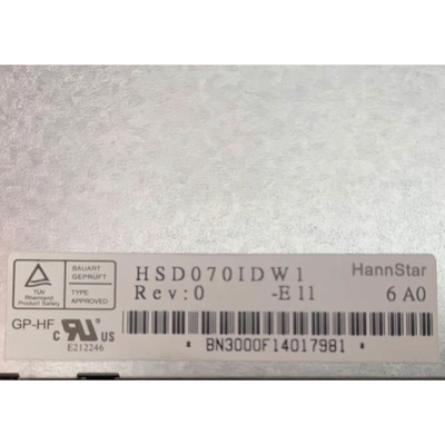 HSD070IDW1-E11 7.0 بوصة لوحة عرض شاشة LCD لعرض السيارات