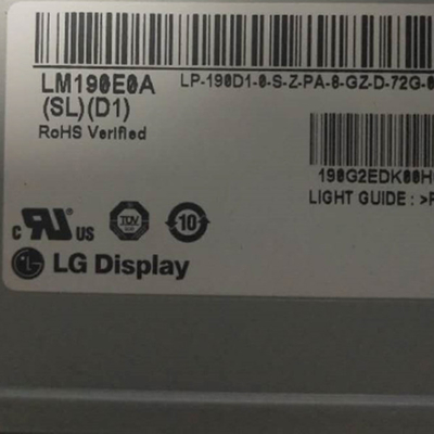 شاشة عرض لوحة LCD مقاس 19.0 بوصة LVDS 30 دبابيس LM190E0A-SLD1 شاشة LG RGB 1280X1024