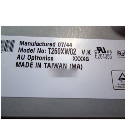 T260XW02 VK 41 Pins 26 بوصة شاشة LCD 1366 * 768 لـ AUO