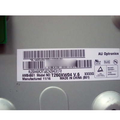 T260XW04 V6 30 دبابيس 26 بوصة شاشة LCD 1366 * 768 لـ AUO