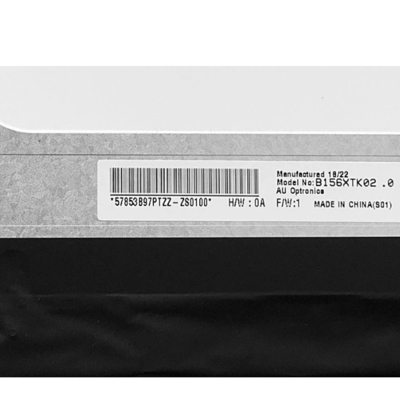 AUO Vertical Stripe 15.6 Inch LCD Pane B156XTK02.0 1920 * 1080 40 دبابيس