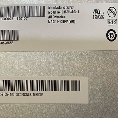 شاشة عرض لوحة LCD صناعية مقاس 15.6 بوصة G156HAB02.1 شاشة تعمل باللمس 1920 * 1080 تعمل باللمس على الخلية
