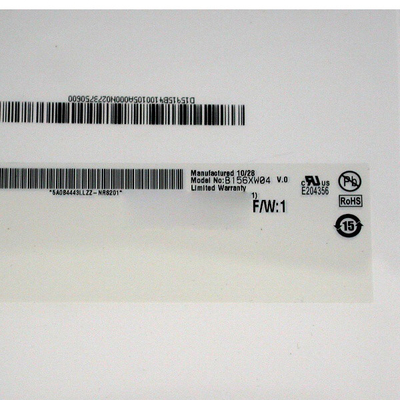 AUO B156XW04 V0 15.6 بوصة لوحة LCD للكمبيوتر المحمول 1366 * 768100PPI ماتي