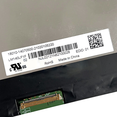 LM140LF1L02 14.0 بوصة 1920 * 1080 بكسل شاشة IPS LCD 60 هرتز شاشة 9S5P WLED الخلفية