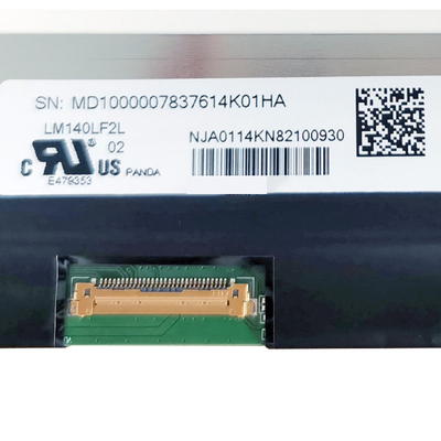 شاشة كمبيوتر محمول LCD متناظرة 14 بوصة رؤية كاملة الملاك LM140LF2L02
