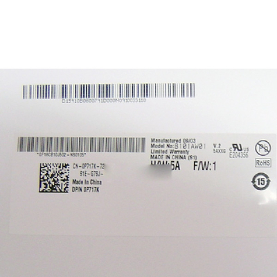 B101AW01 V2 HW5A 1024 * 576 شاشة عرض LCD 40 دبابيس وحدة TFT