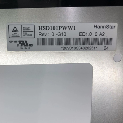 شاشة عرض LCD من HannStar مقاس 10.1 بوصة 1280 * 800 LVDS HSD101PWW1-G10 وحدة شاشة LCD