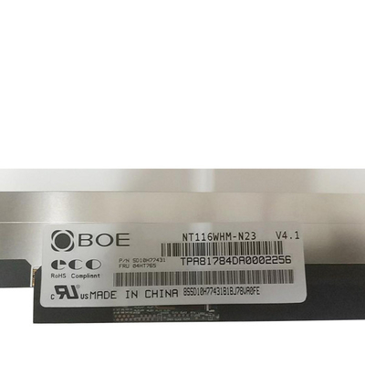 NT116WHM-N23 شاشة كمبيوتر محمول LCD 11.6 بوصة 60 هرتز EDP 30 دبابيس رفيع TN لامع لبنك إنجلترا