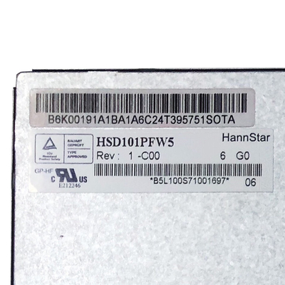 Hannstar HSD101PFW5-C00 LVDS 1024 * 600 شاشة وحدة IPS TFT LCD 10.1 بوصة