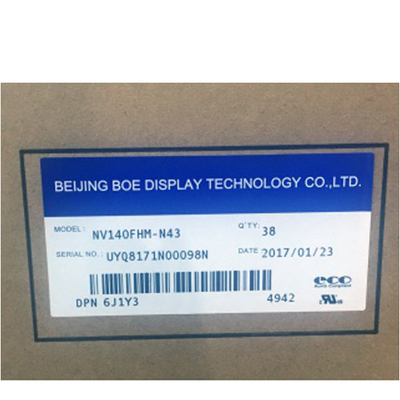 شاشة عرض LCD للكمبيوتر المحمول بتقنية IPS مقاس 14.0 بوصة بدقة فائقة بالكامل (ماتي) NV140FHM-N43 لوحة 1920 * 1080