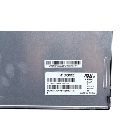 شاشة عرض LVDS Lcd TN مقاس 15.0 بوصة 1024 * 768 M150GNN2 R2 20pin للصناعة