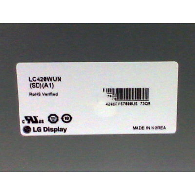 LC420WUN-SDA1 42 بوصة حائط فيديو LCD عادة أسود معبر