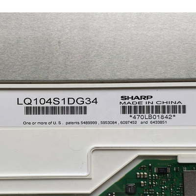 10.4 بوصة 800 * 600 96 PPI LQ104S1DG34 شاشة عرض LCD 40 دبابيس