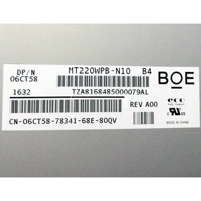 BOE EV220WPB-N10 22 بوصة 1680 * 1050 LVDS 30 دبابيس شاشة LCD للتصوير الطبي