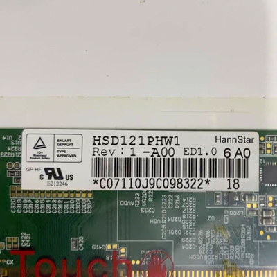 12.1 بوصة 1366 * 768 40pin HSD121PHW1-A00 شاشة شاشة LCD