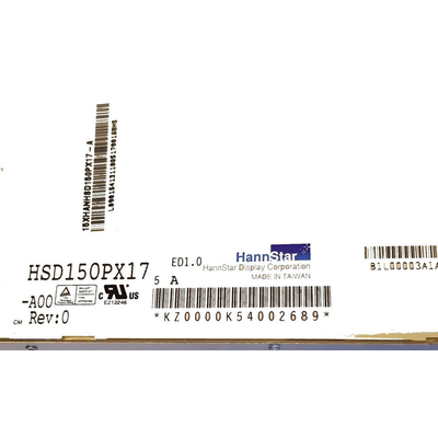 1024*768 Tft LCD Module HSD150PX17-A00 شاشة Tft شاشة LCD 15.0 بوصة