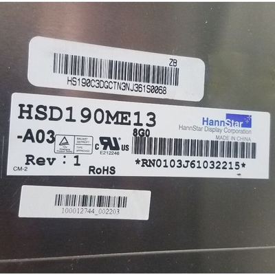 HSD190ME13-A03 19.0 بوصة شاشة شاشة LCD استبدال RGB 1280 × 1024 SXGA 86PPI