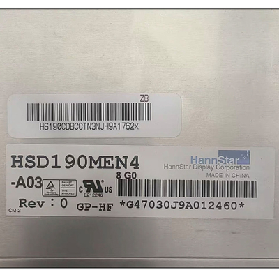 19.0 بوصة HSD190MEN4-A03 30 دبوس شاشة LCD