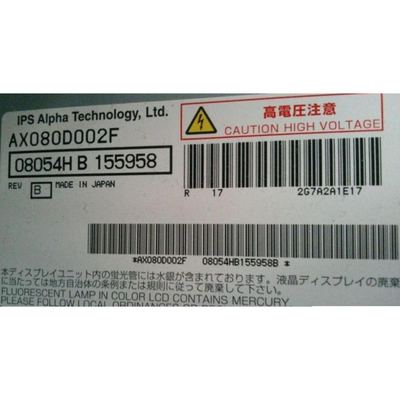 AX080D002F شاشة عرض LCD 32.0 بوصة لـ IPS Alpha