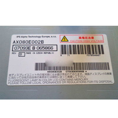 32.0 بوصة AX080E002B 12.0V نوع شاشة TFT LCD