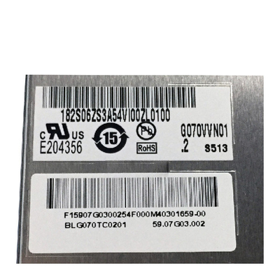 G070VVN01.2 7.0 بوصة شاشة TFT LCD 800 * 480 133PPI لوحة سطوع عالية