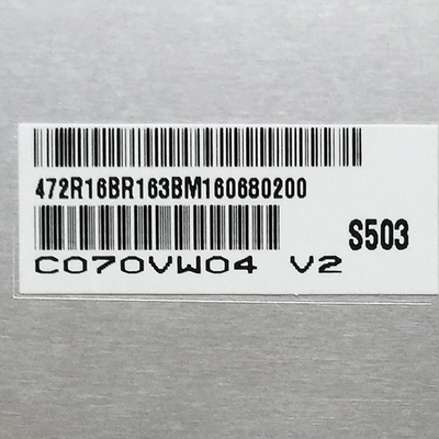 C070VW04 V2 الشاشة الأصلية 7.0 بوصة 800*480 133PPI للشاشة LCD TFT AUO
