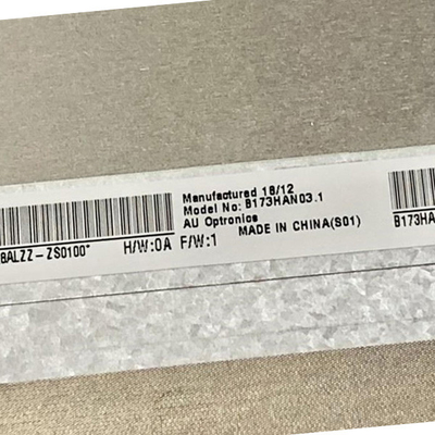حجم 17.3 بوصة B173HAN03.1 سطوع 300 نوع شاشة LCD