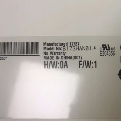 إمدادات B173HAN01.4 حجم 17.3 بوصة غليظ غطاء صلب شاشة LCD