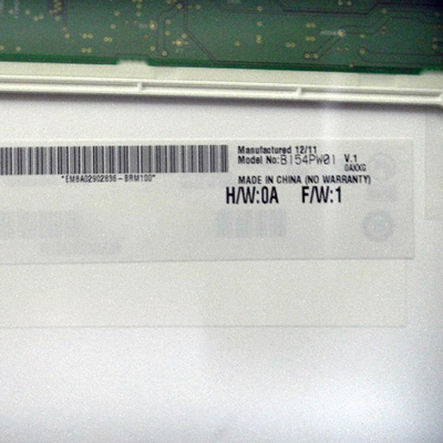 عرض الحجم 15.4 بوصة B154PW01 V1 a-Si TFT-LCD لوحة