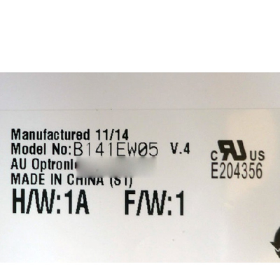 B141EW05 V4 14.1 بوصة 1280*800 شاشة TFT-LCD شاشة LCD