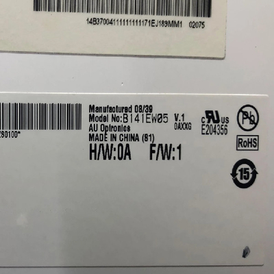 B141EW05 V1 14.1 بوصة 1280 * 800 شاشة LCD TFT-LCD