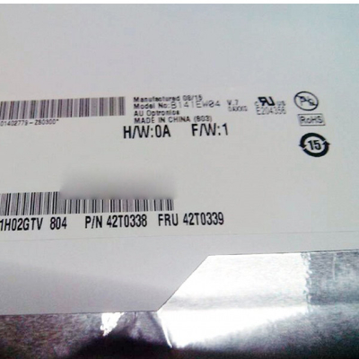B141EW04 V7 14.1 بوصة 1280*800 شاشة LCD TFT-LCD