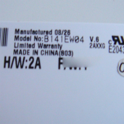 B141EW04 V6 14.1 بوصة 1280*800 شاشة LCD TFT-LCD