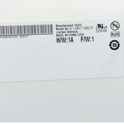 B140XTN02.9 14.0 بوصة 1366*768 شاشة TFT-LCD للكمبيوتر المحمول