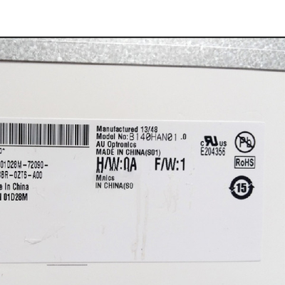 B140HAN01.0 HW1A 14.0 بوصة 1920 * 1080 شاشة LCD للكمبيوتر المحمول