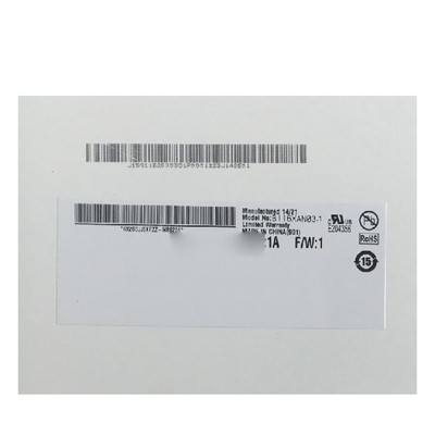 B116XAN03.1 HW1A بالنسبة لشاشة TFT-lcd AUO 262K 50٪ NTSC