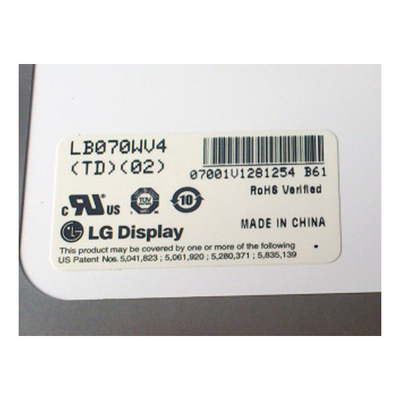 LB070WV4-TD02 شاشة TFT-LCD 7.0 بوصة 800 * 480 شاشة LCD