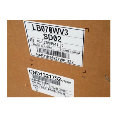 LB070WV3-SD02 شاشة شاشة LCD أصلية 7.0 بوصة للملاحة GPS للسيارة