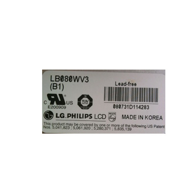 LB080WV3-B1 8.0 بوصة LCD شاشة وحدة 800 * 480 لوحة عرض LCD