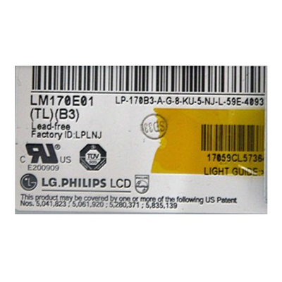 LM170E01-TLB3 17.0 بوصة لوحة LCD 1280 * 1024 شاشة LCD