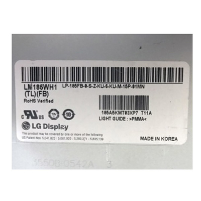 LM185WH1-TLFB 18.5 بوصة لوحة LCD 1366 * 768 شاشة LCD