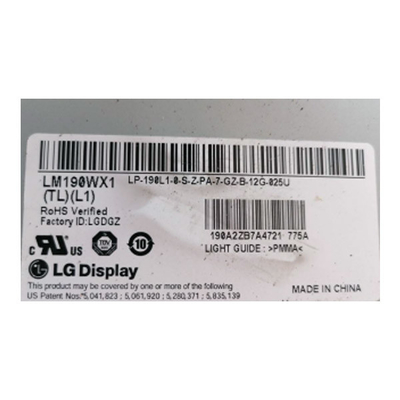 LM190WX1-TLL1 19.0 بوصة لوحة LCD 1440*900 TFT LCD Module