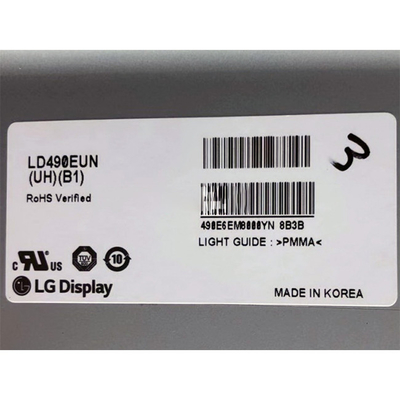LD490EUN-UHB1 شاشة LCD مثبتة على الحائط 1920 × 1080 iPS 49 بوصة