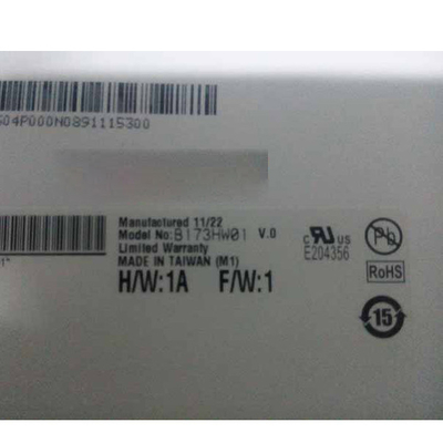 300 Cd / M² شاشة كمبيوتر محمول LED مقاس 17.3 بوصة B173HW01 V0 شاشة كمبيوتر محمول
