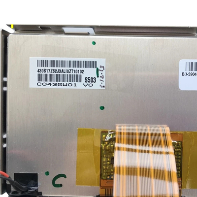 CD / DVD ملاحة للسيارة شاشة عرض LCD مقاس 4.3 بوصة + شاشة تعمل باللمس C043GW01 V0 LCD لاستبدال السيارة