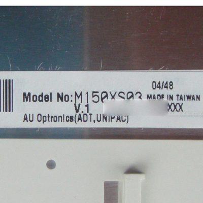 شاشة M150XS03 V1 AUO LCD 1024x768 TN شاشة عرض بيضاء بشكل طبيعي