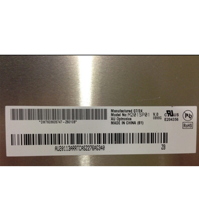 الأصلي AUO 20.1 &quot;M201SP01 V0 1680 * 1050 98PPI RGB شريط عمودي تناظري RGB + DVI-D ، 70 دبوس موصل LCD
