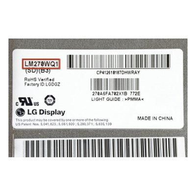 سعر جيد LM270WQ1-SDB3 27.0 بوصة 2560*1440 لوحة شاشة LCD الانترنت