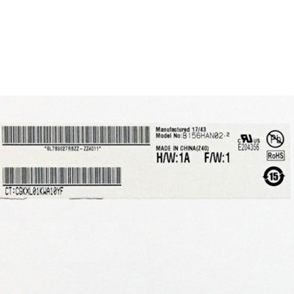 AUO شريط عمودي 15.6 بوصة LCD Pane B156HAN02.2 HW1A 30pins شاشة كمبيوتر محمول LCD