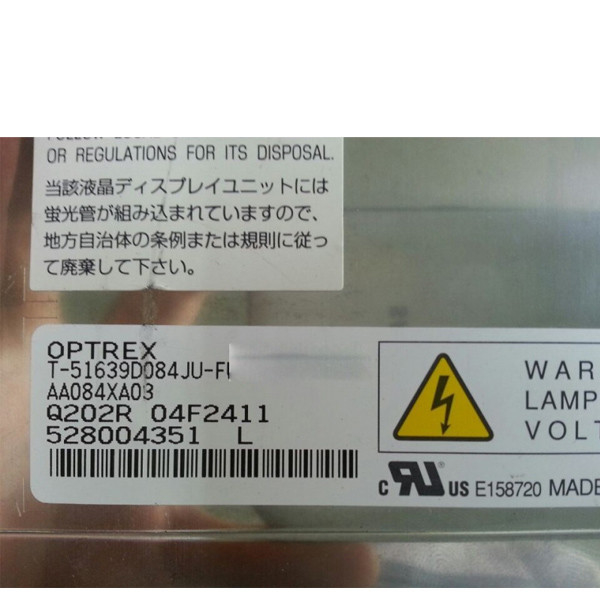 T-51639D084JU-FW-A-AB شاشة LCD جديدة أصلية مقاس 8.4 بوصة لـ OPTREX